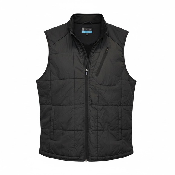 PGA Tour Other - PGA TOUR Mens Quilted Vest Black Full Zip Golf Outdoor Layering Size‎ M